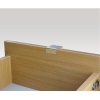 Ručica za nameštaj aluminijum kvadratni - 124.02.210 - Hafele